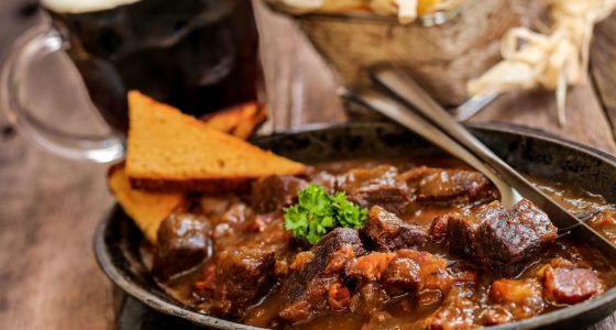 Huvudratt Carbonnade Kottgryta Notkott Belgisk