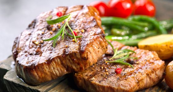 Grillad entrecote med chili och öfter