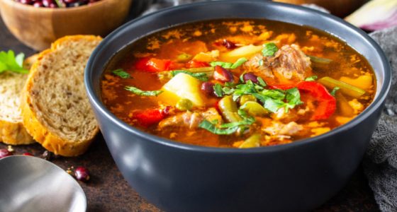 Huvudratt Tomatsoppa Kott Bonor Tomat Soppa Het
