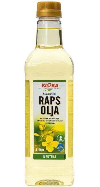 Rapsolja Kallpressad KLOKA 1 Liter