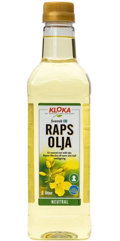 Rapsolja Kallpressad KLOKA 1 Liter