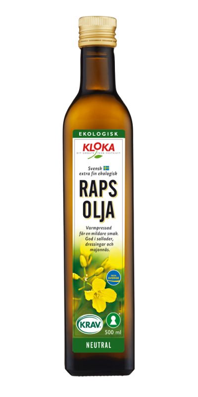 Rapsolja Varmpressad Ekologisk KLOKA Neutral KRAV