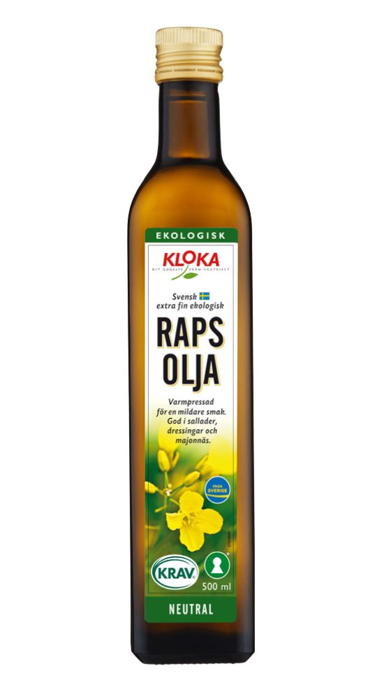 Rapsolja Varmpressad Ekologisk KLOKA Neutral KRAV
