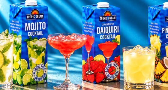 Tropic Cocktails Alla Blå Glas Ny